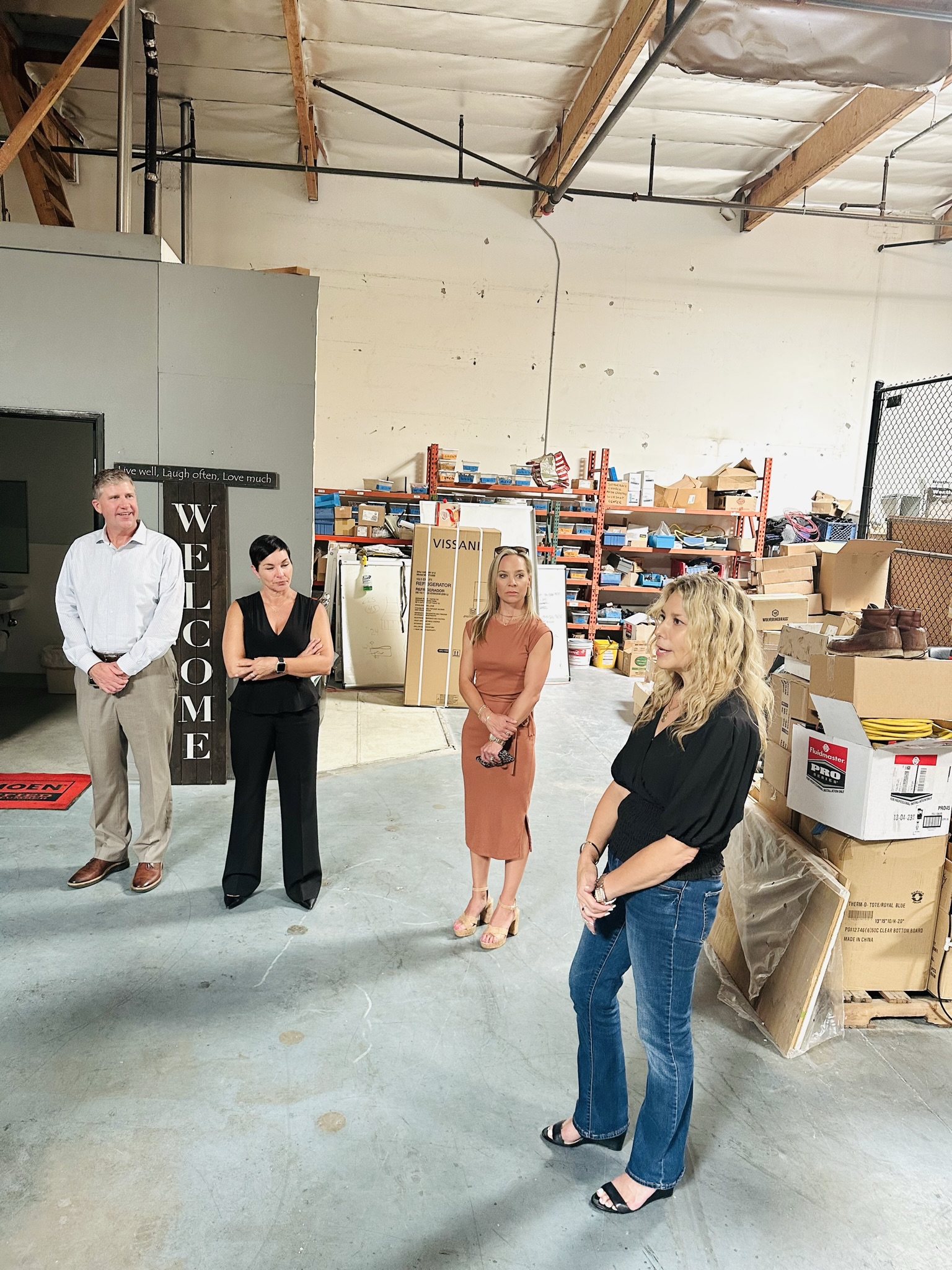 TMC staff visit South County Plumbing