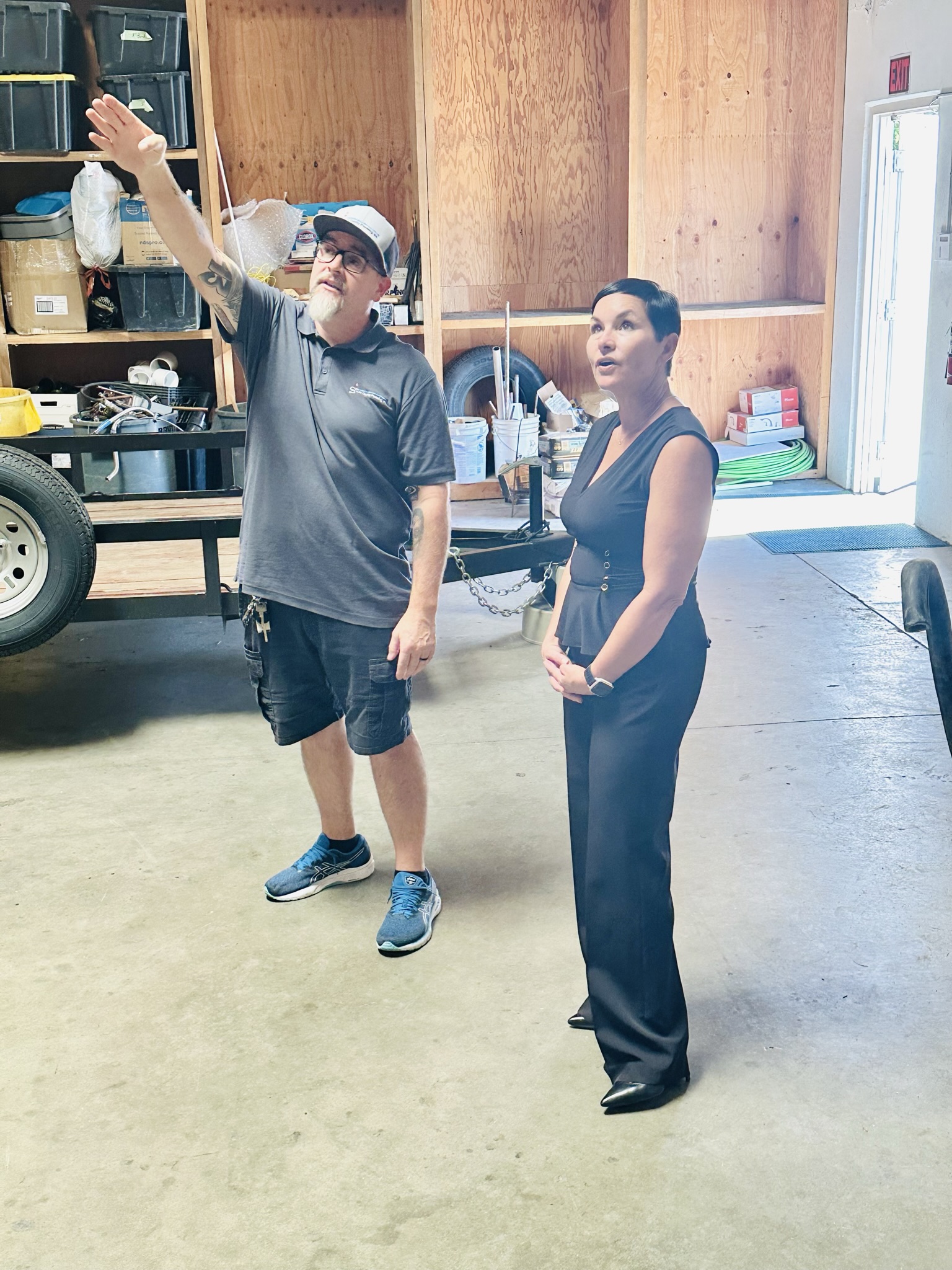 Steve Beeler (service manager) & Jennifer Davis